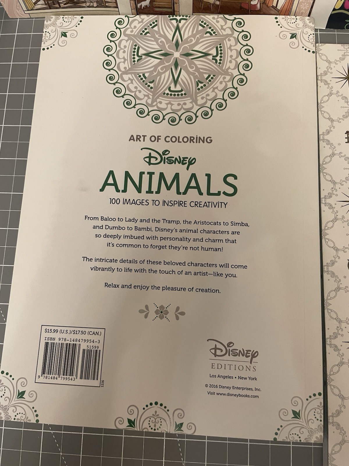 Coloring Book Mixed Lot Of 5 Disney Animals, Dollhouse, Retro, Birds And Insects