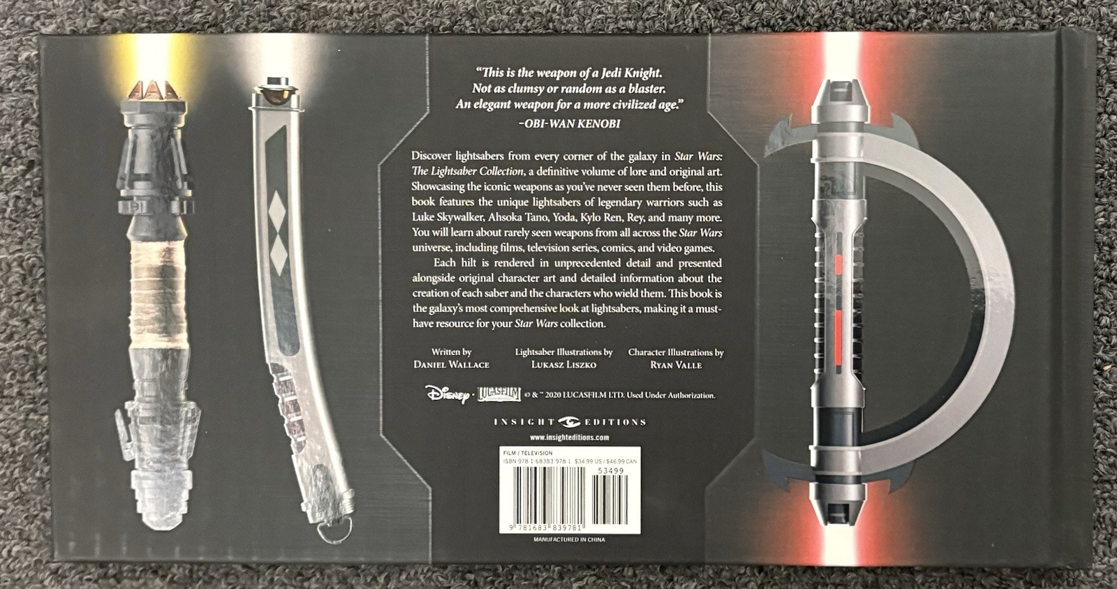 Star Wars: The Lightsaber Collection – by Daniel Wallace (Hardcover)