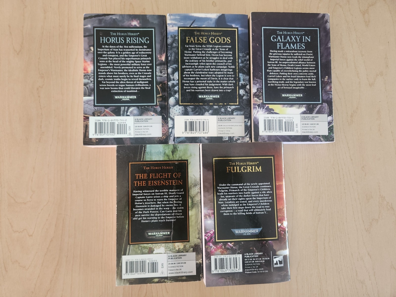 Horus Heresy first 25 books of series, vols 1-25, Warhammer 40K 30K, complete