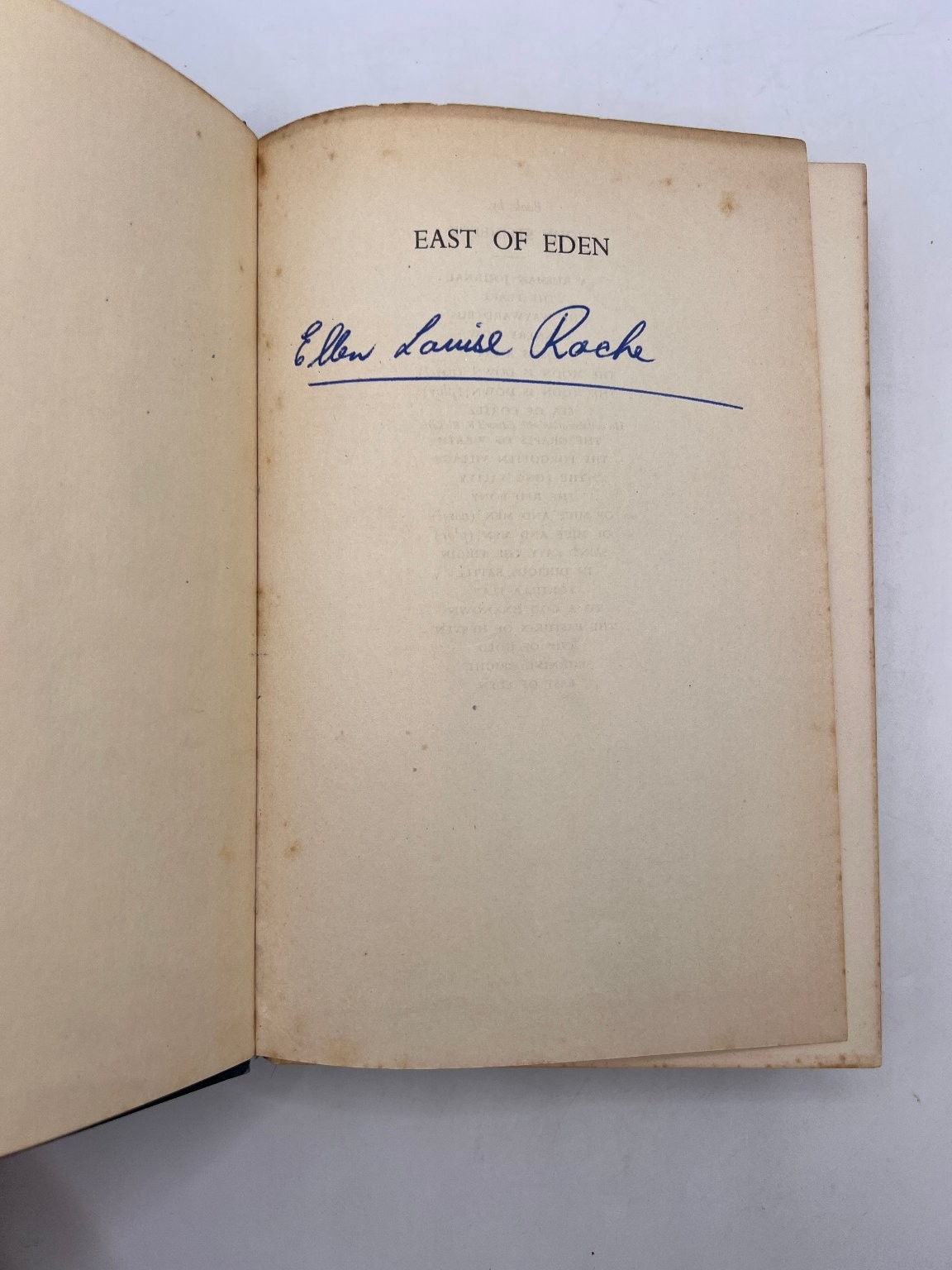 Rare John Steinbeck East of Eden Book William Heinemann Ltd Hardcover Classic