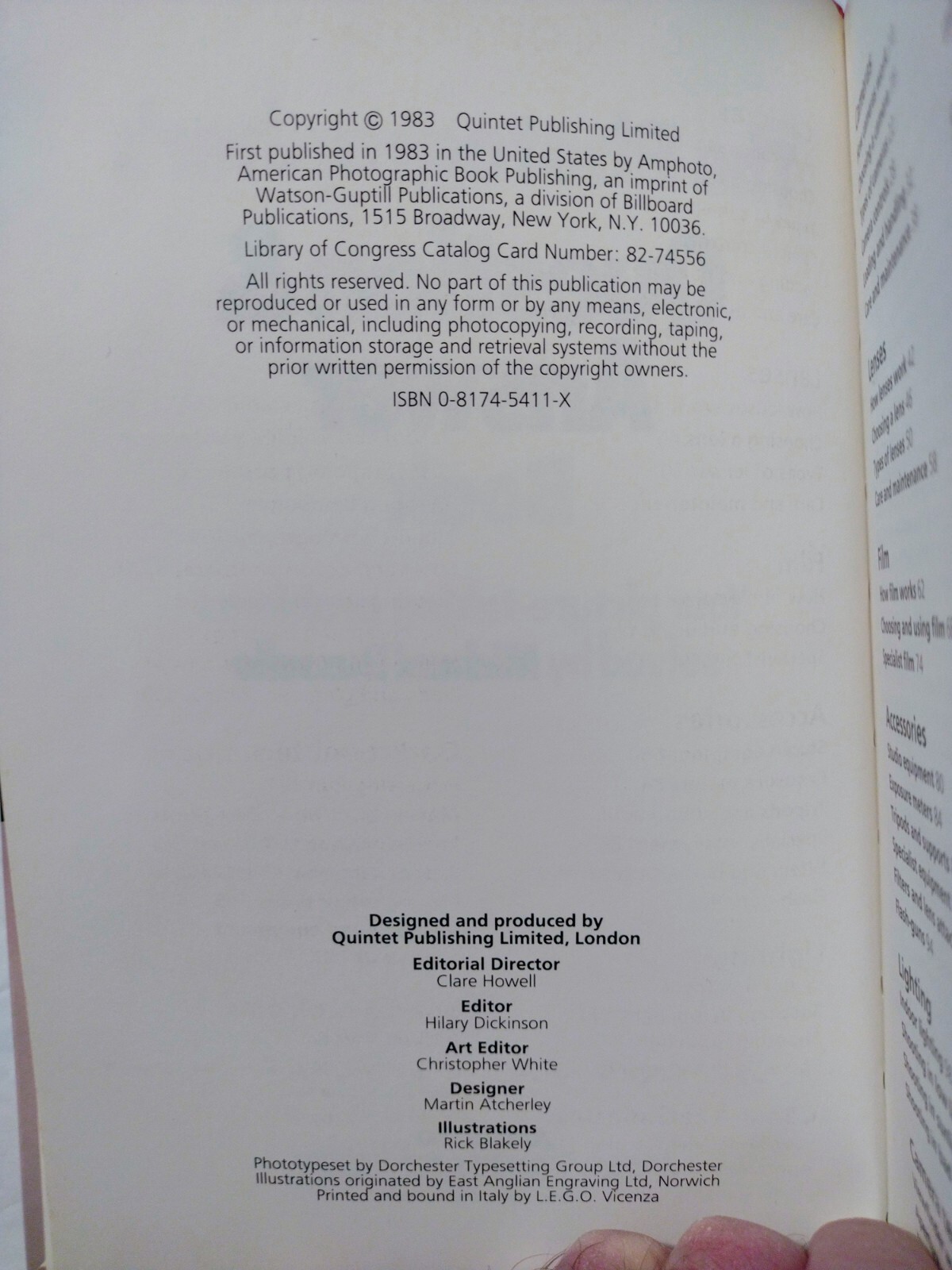 The Photographer’s Question & Answer Book by Michael Busselle Hardcover Photos