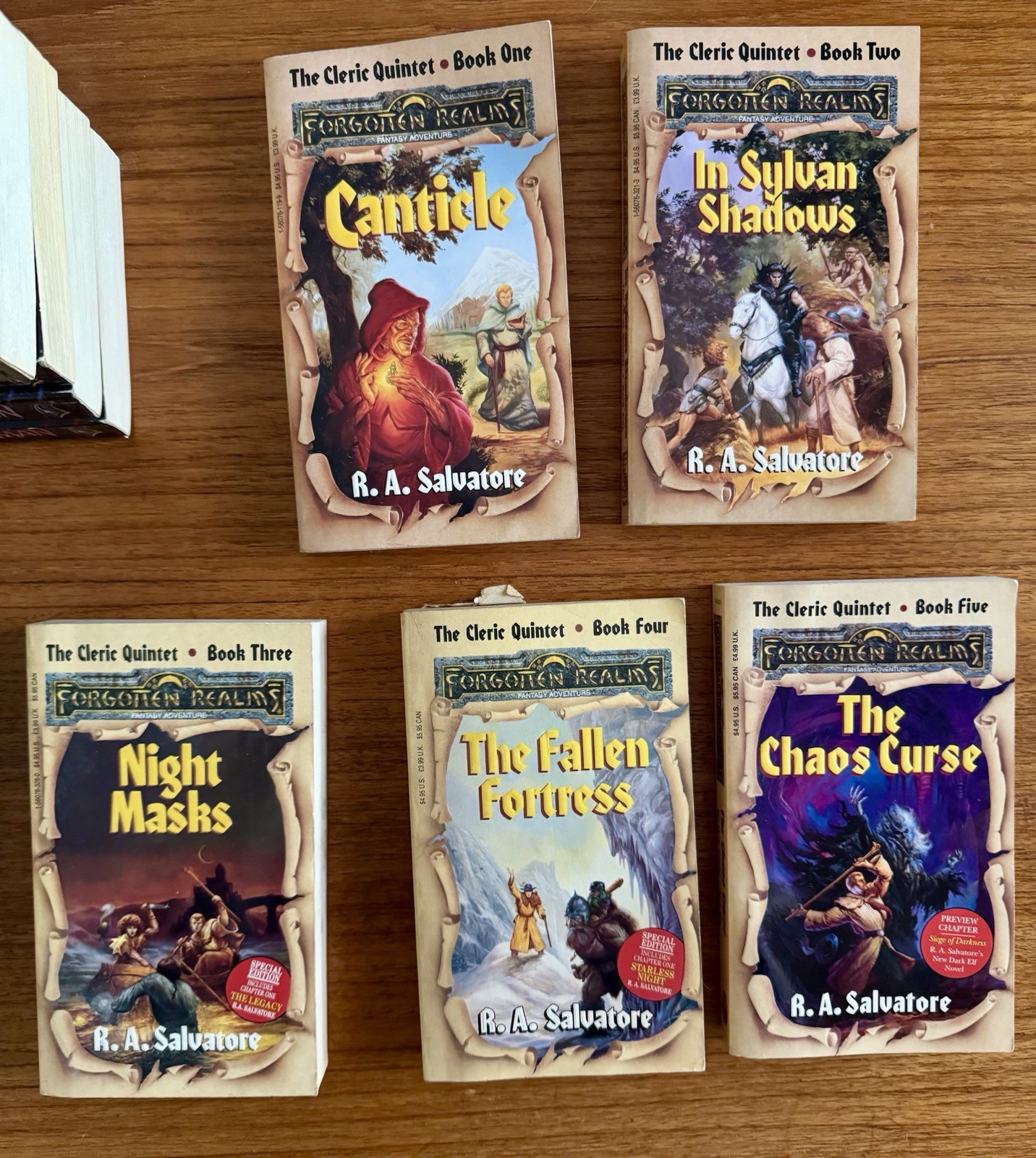 FORGOTTEN REALMS 53x PAPERBACK Book LOT Fantasy TSR Trilogies Etc