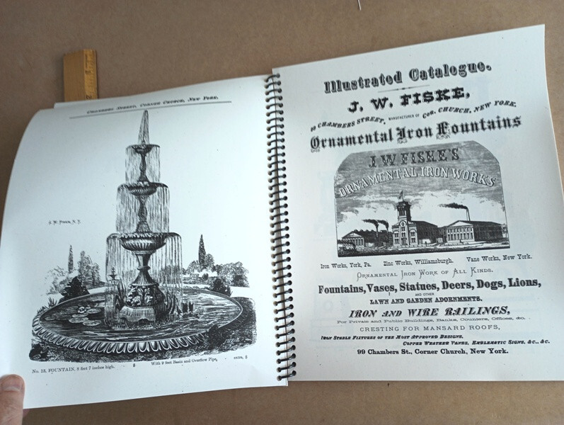 J W Fiske (1865) Ornamental Iron Vases Fountains Statues Catalog * Garden Pieces