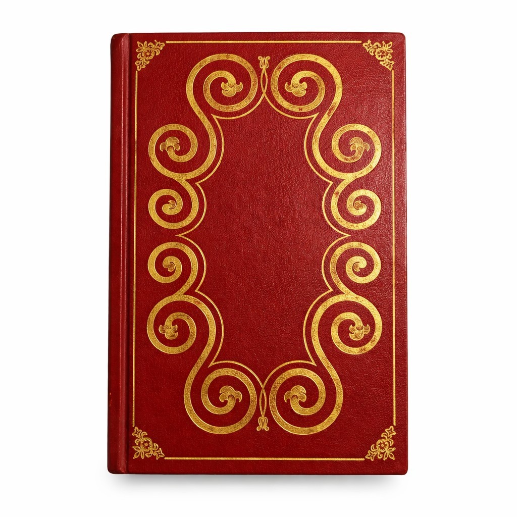 Doctor Zhivago Decorative Hardcover Red Gilt Book Dark Academia Library Decor