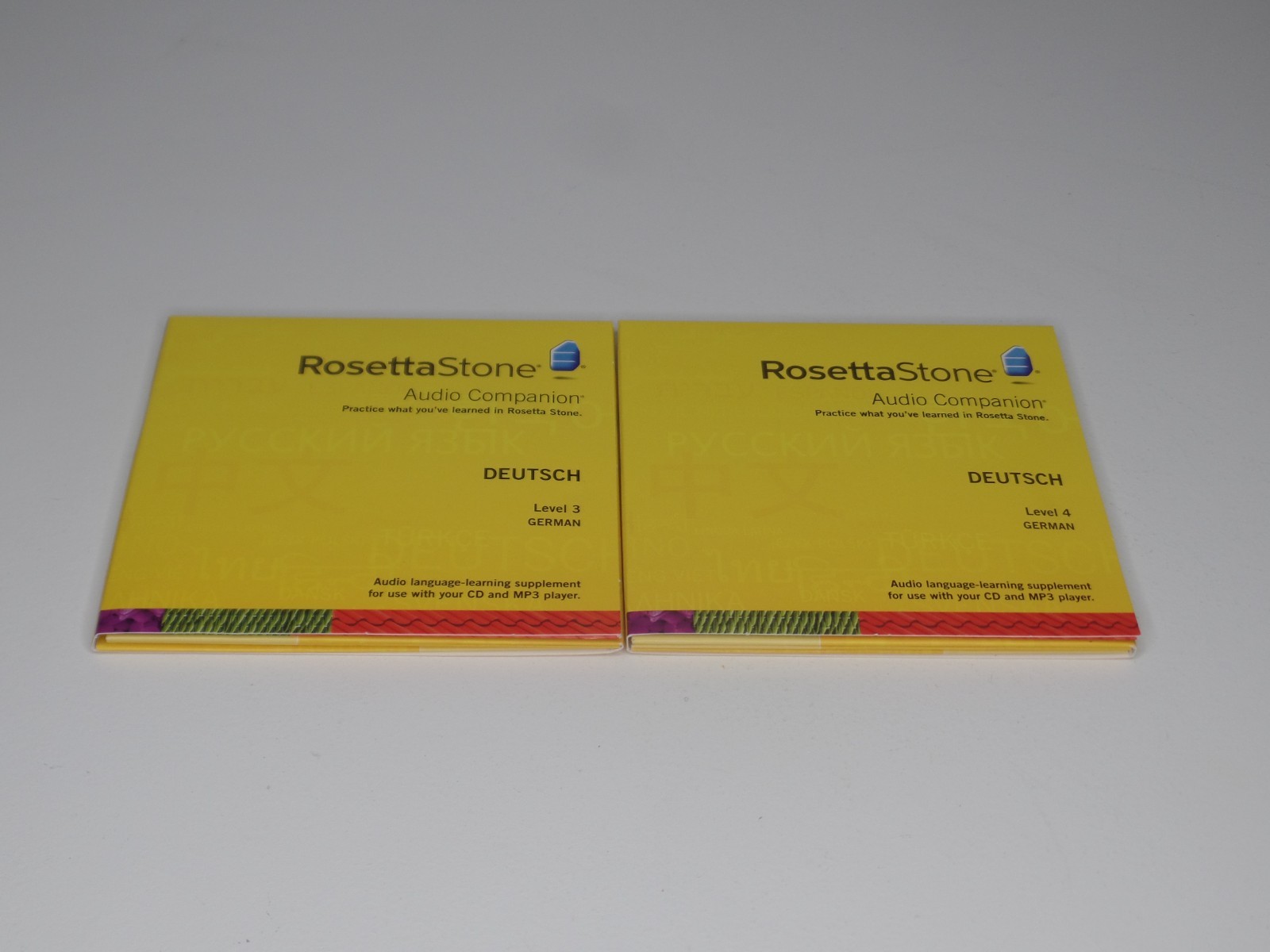 Rosetta Stone German Deutsch Level 1,2,3,4,5 Disc Set with Headphones New Unused