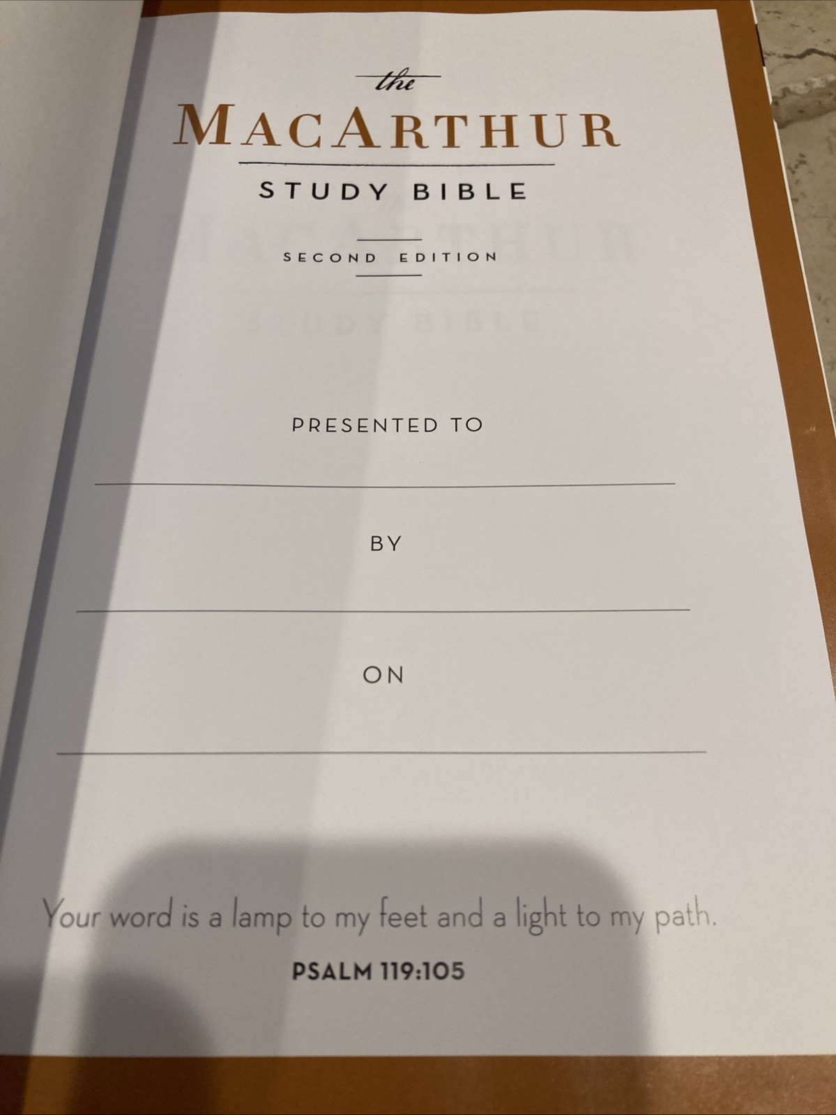 MacArthur Study Bible 2nd Edition Legacy Standard Bible Black Genuine Leather