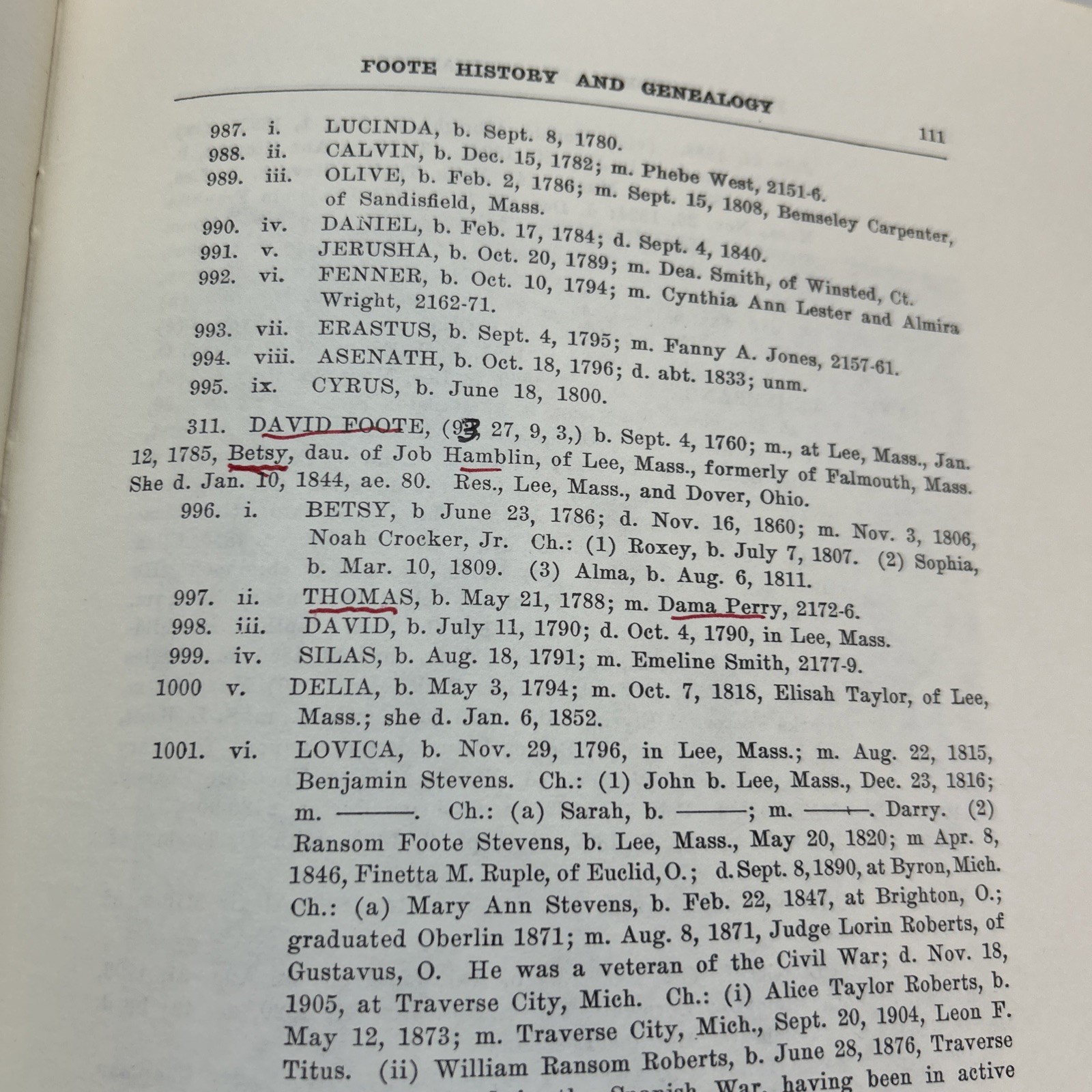 History and Genealogy by Abram W Foote HC Vol 1 2