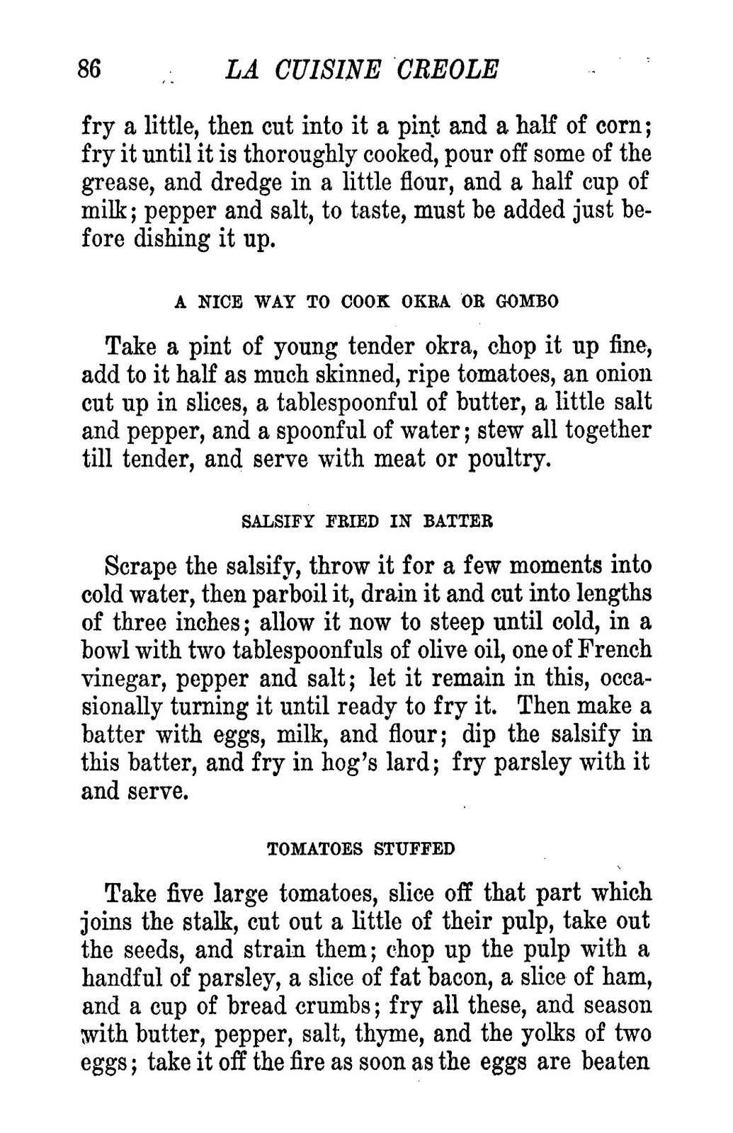 1885 LA Cuisine Creole Vintage Cook Book 271 Pages