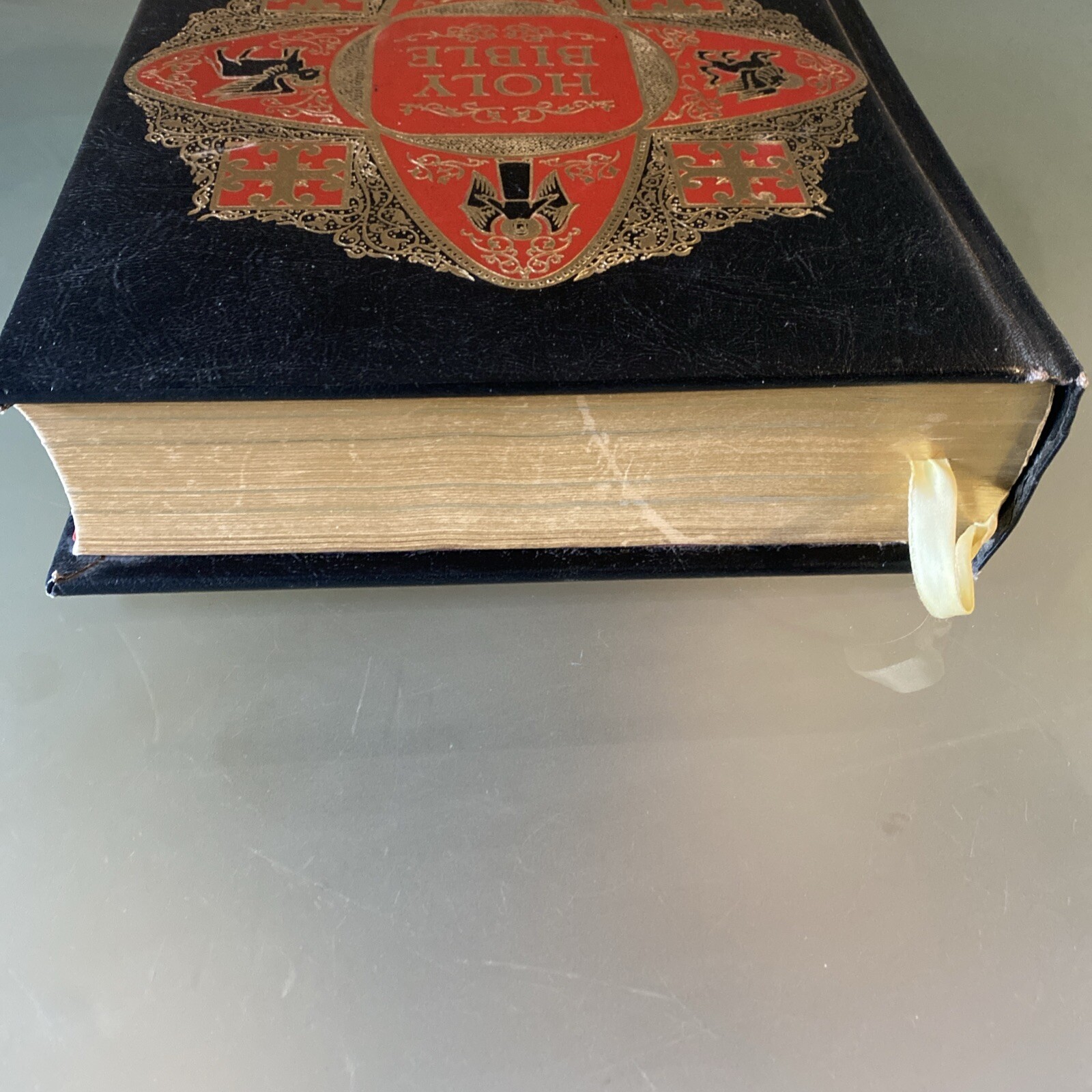 VTG HOLY BIBLE: Deluxe Family Heritage Edition: Old & New Testaments KJV, VG!
