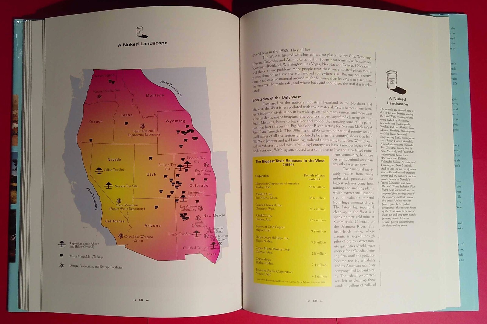 Atlas of the New West, Riebsame, 1997, 1st edition, signed/personalized (A418)