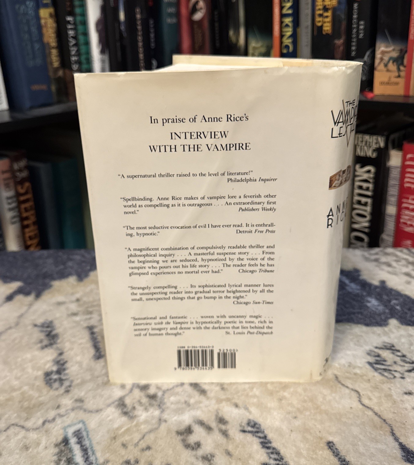 The Vampire Lestat – Anne Rice (Hardcover) First Edition/Late, VG, Interview #2