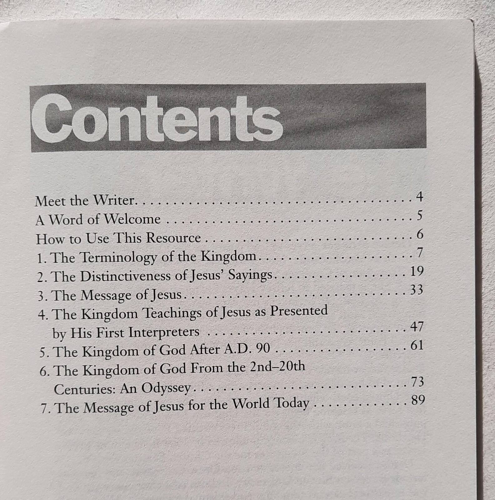 Kingdom Sayings of Jesus by Denise L. Stringer (VERY GOOD, 2003, PBK, 102 pages)