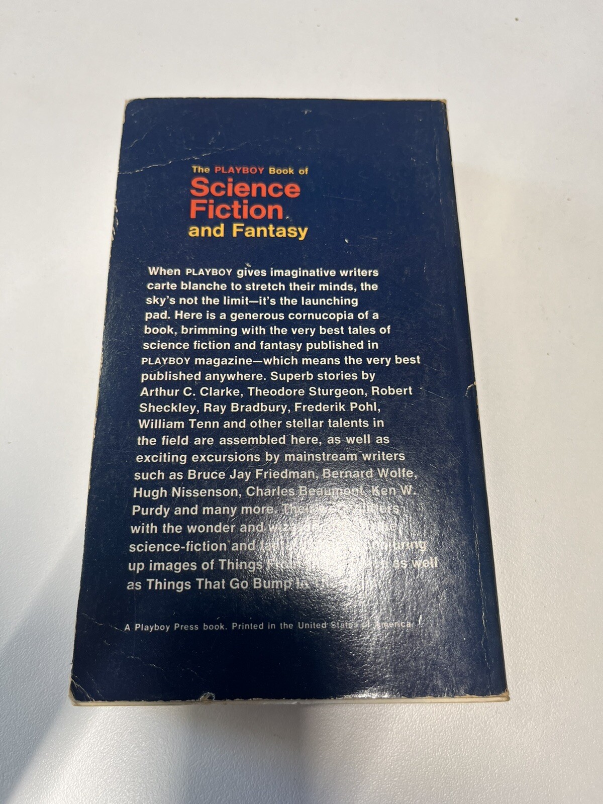 The Playboy Book of Science Fiction and Fantasy Anthology 1st Playboy PB 1968