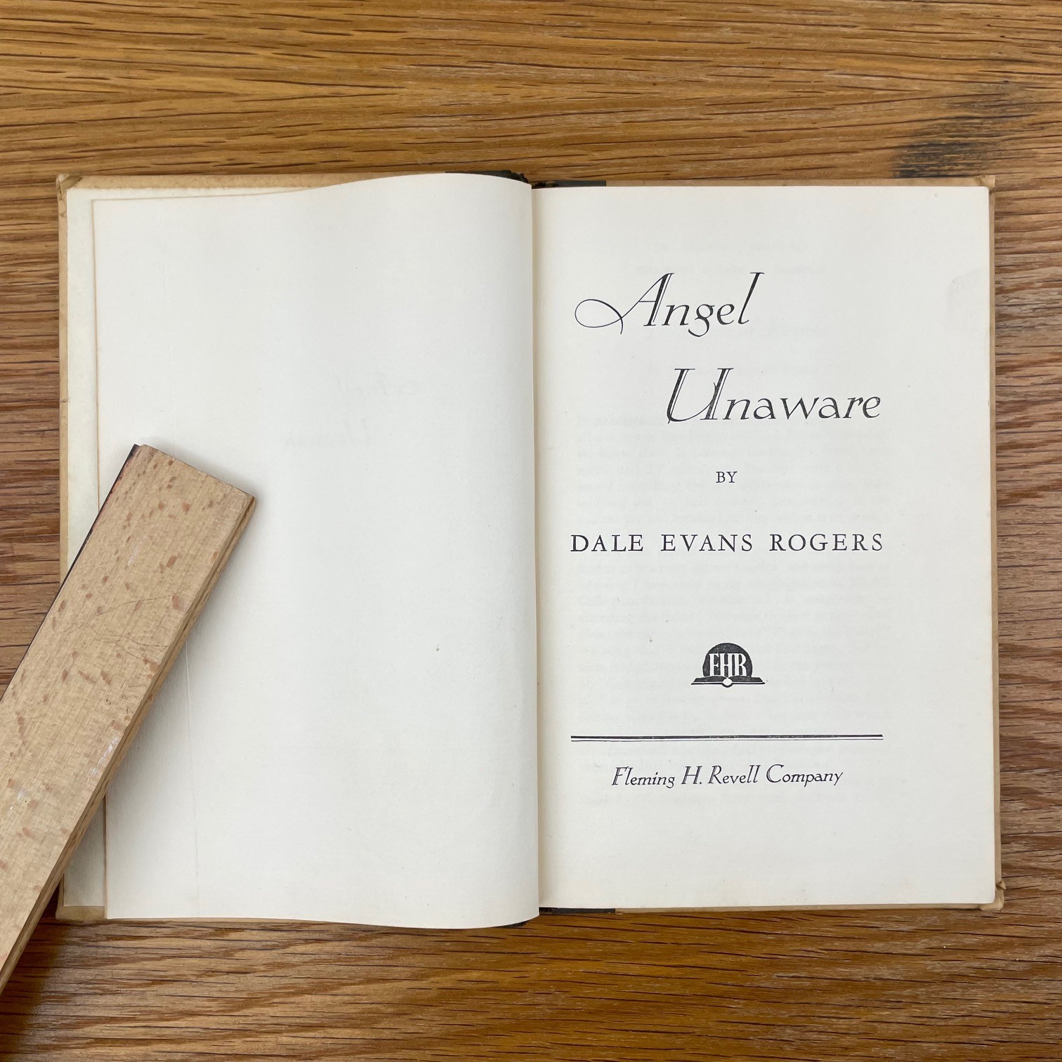 Vintage 1953 Angel Unaware Dale Evans Rogers Hardcover Book