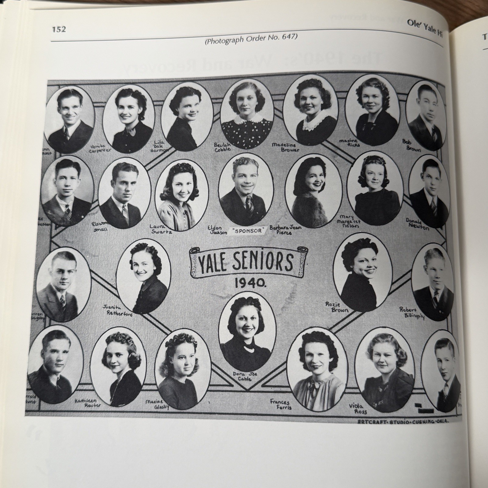 Ole’ Yale High 1919-1987 Oklahoma High School Yearbook History Payne County HB