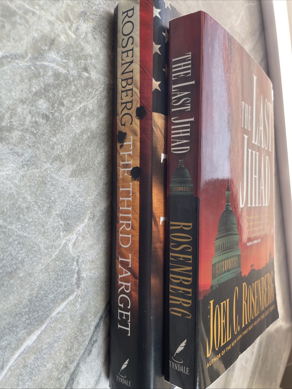 2 Books Joel C. Rosenberg HC PBK The Third Target The Last Jihad Tyndale