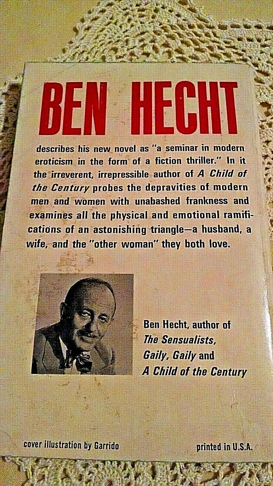 SENSUALISTS BY BEN HECHT DELL 7736 1ST MAY 1964 HUSBAND WIFE OTHER WOMAN PB.