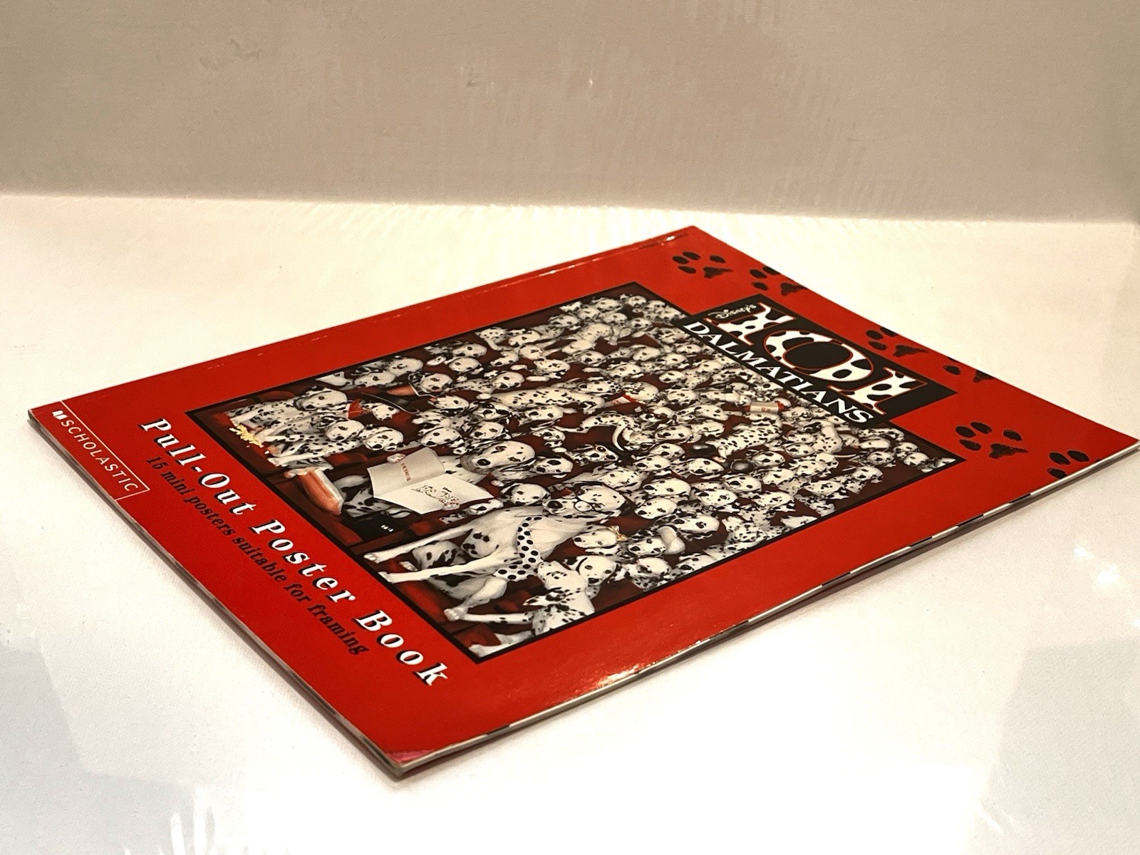 101 Dalmatians by Anne Mazer (1996, Trade Paperback) AND Pull-Out Poster Book