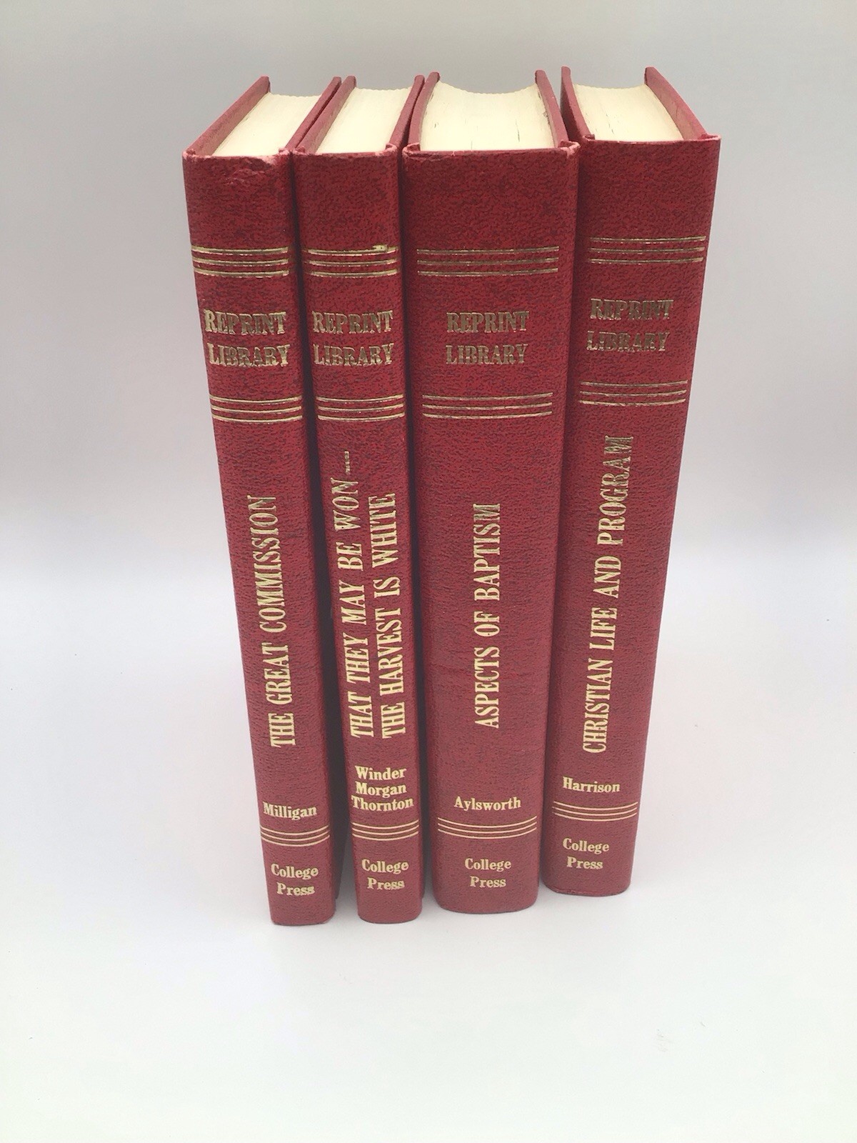 Restoration Reprint Library Lot of 4 Hardcover Books. Religious