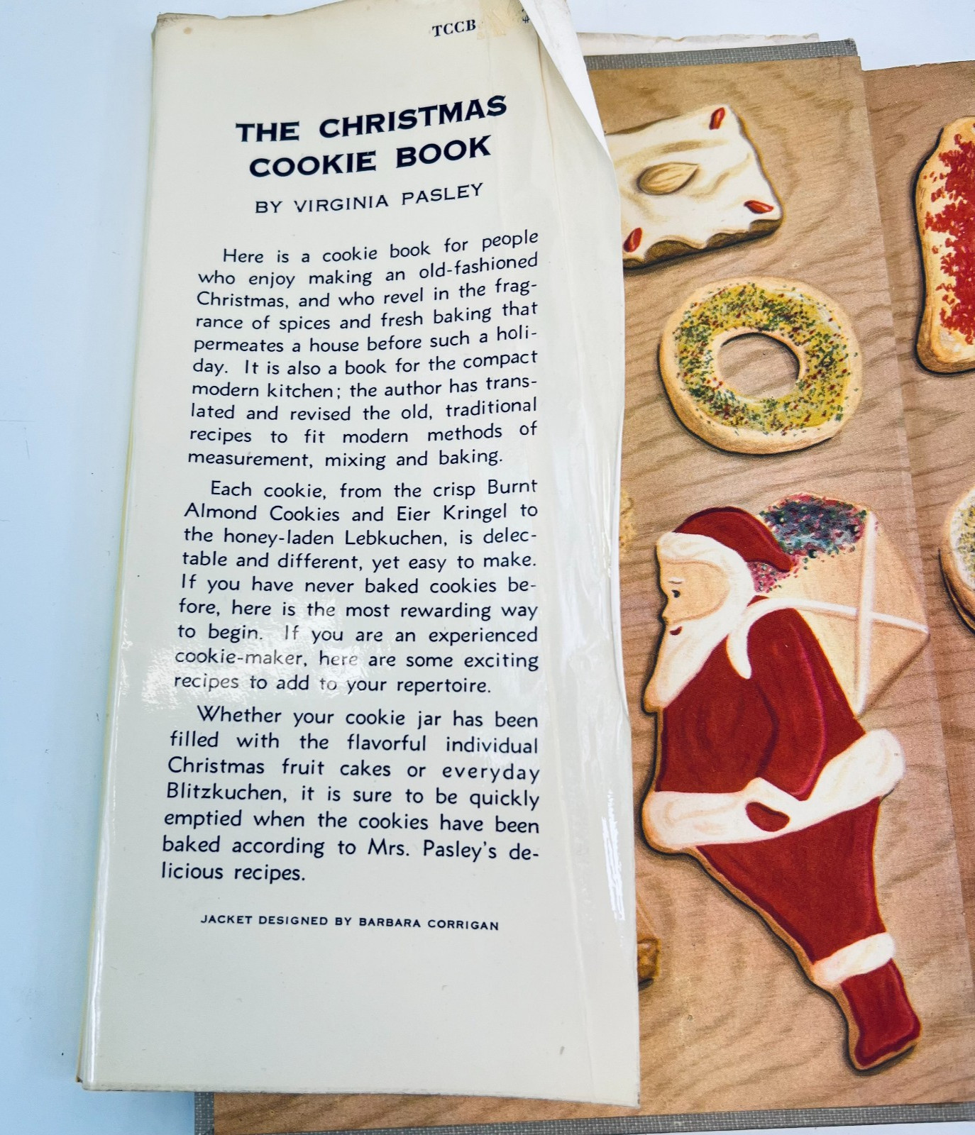 The Christmas Cookie Recipe Book Virginia Pasley Hard Cover 146 Pages 1949