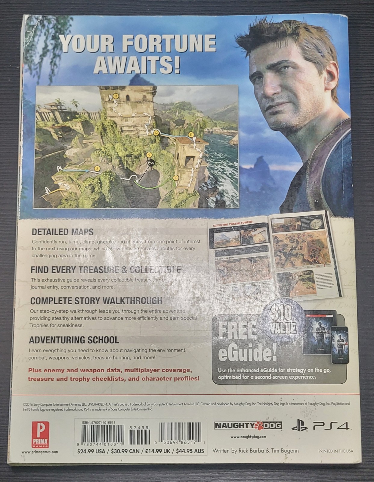 Uncharted 4: A Thief’s End Standard Edition Strategy Guide By Prima PS4