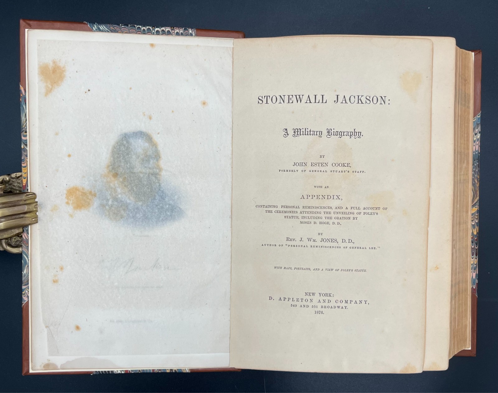 Stonewall Jackson: A Military Biography. Cooke. 1876 Appleton Printing.