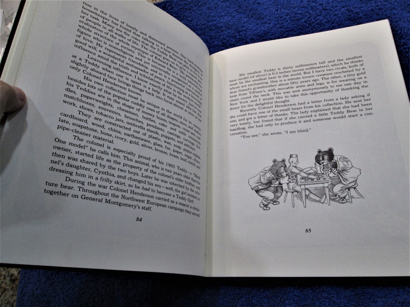 The Teddy Bear Book *FLAT-SIGNED* by Peter Bull and Numbered 1244 out of 10,000