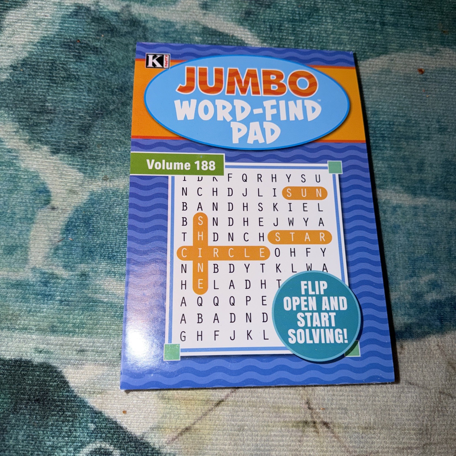 Kappa Jumbo Word Finds 73 Word Puzzles In Books Flip Open Volume # 188 New