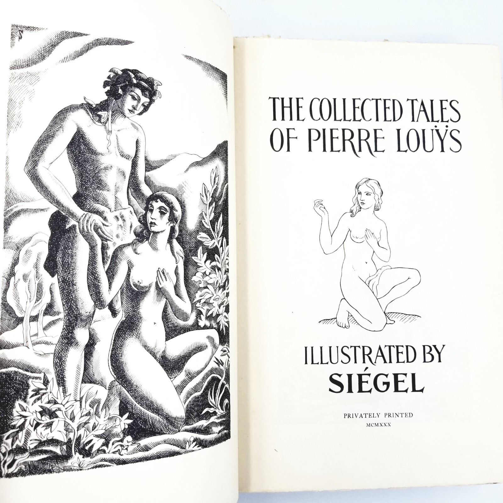 The Collected Tales Of Pierre Louys ~ Illustrated by Siegel – 1930 Edition