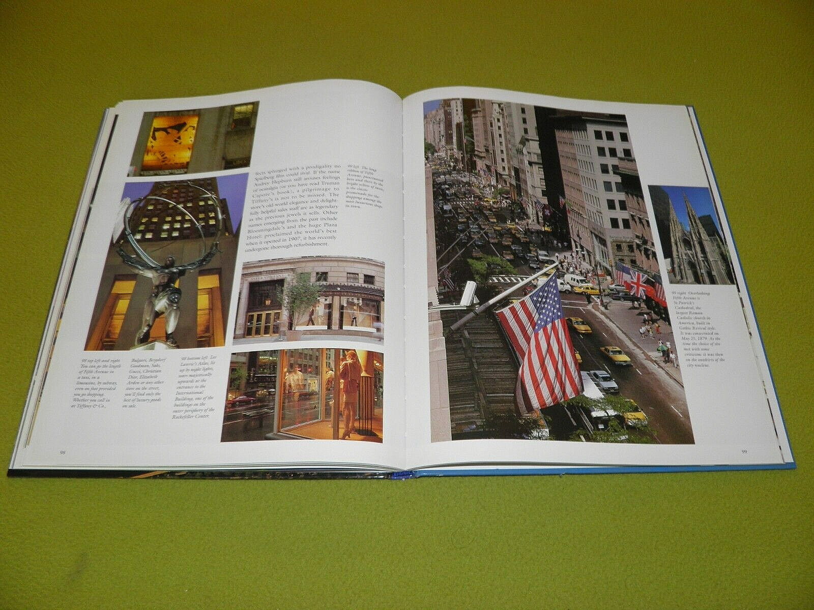 New York – Beautiful Photographs – 136 Pages 1997 USA Book Hardcover Twin Towers