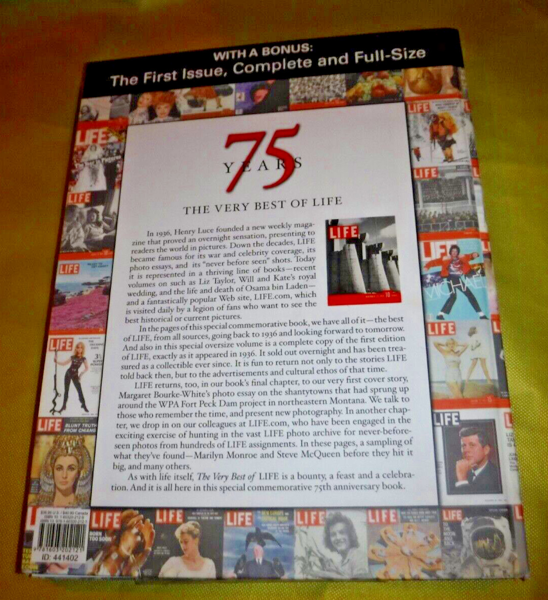 LIFE 75 Years : The Very Best of LIFE by Life Magazine + 1936 FIRST LIFE MAGAZI