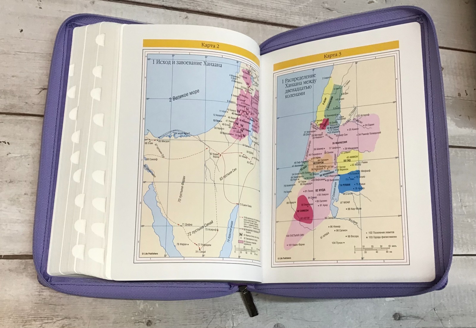 Библия Russian Bible large print Большой формат серебрянный срез​ индексы молния