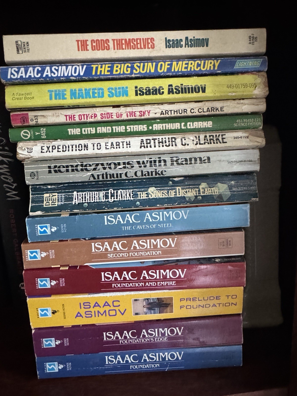 Rare Science Fiction Mass Market Paperbacks Lot Asimov & Clarke