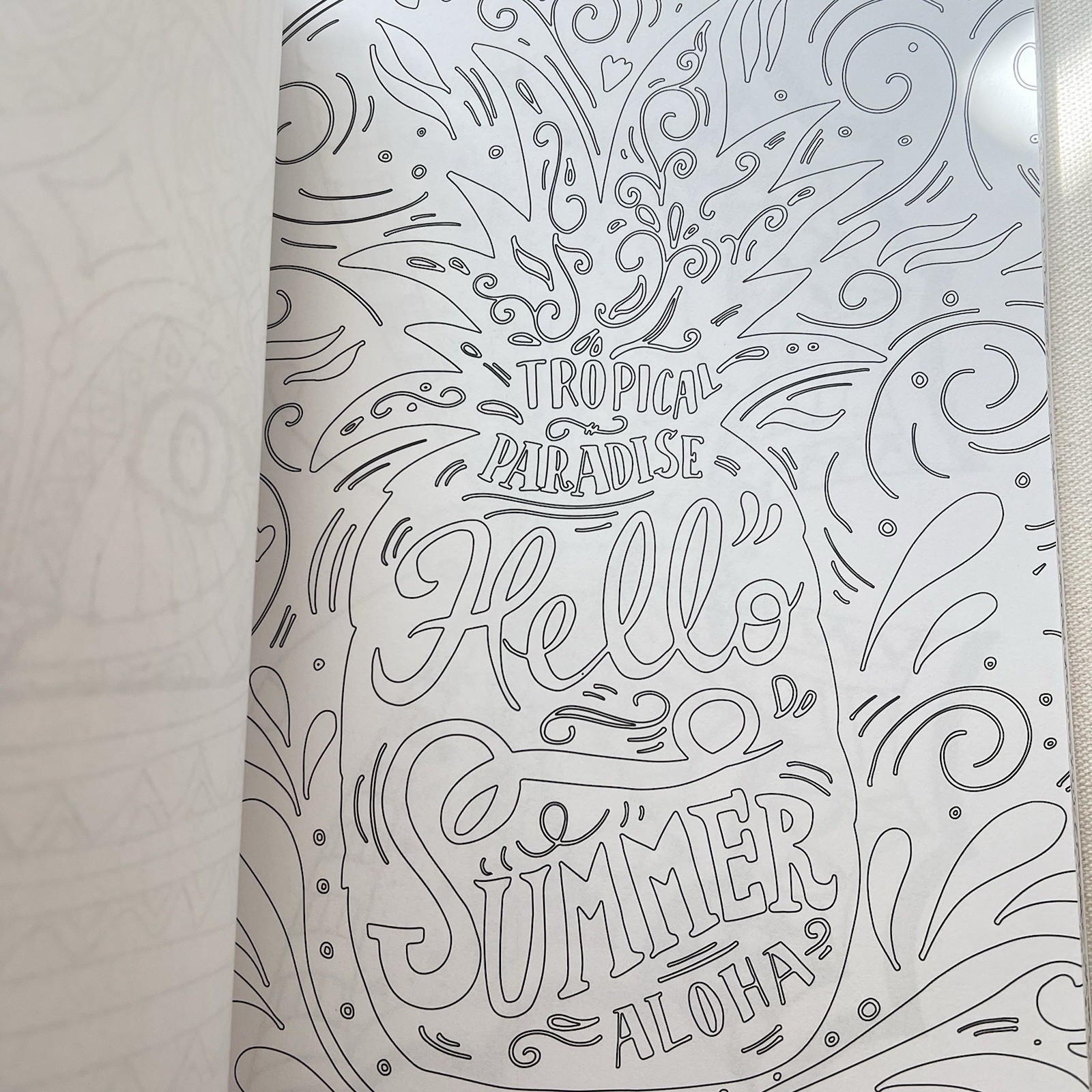 Color Your World:  Relaxing Adult Coloring Book W/ Easy Tear-Out Pages NEW