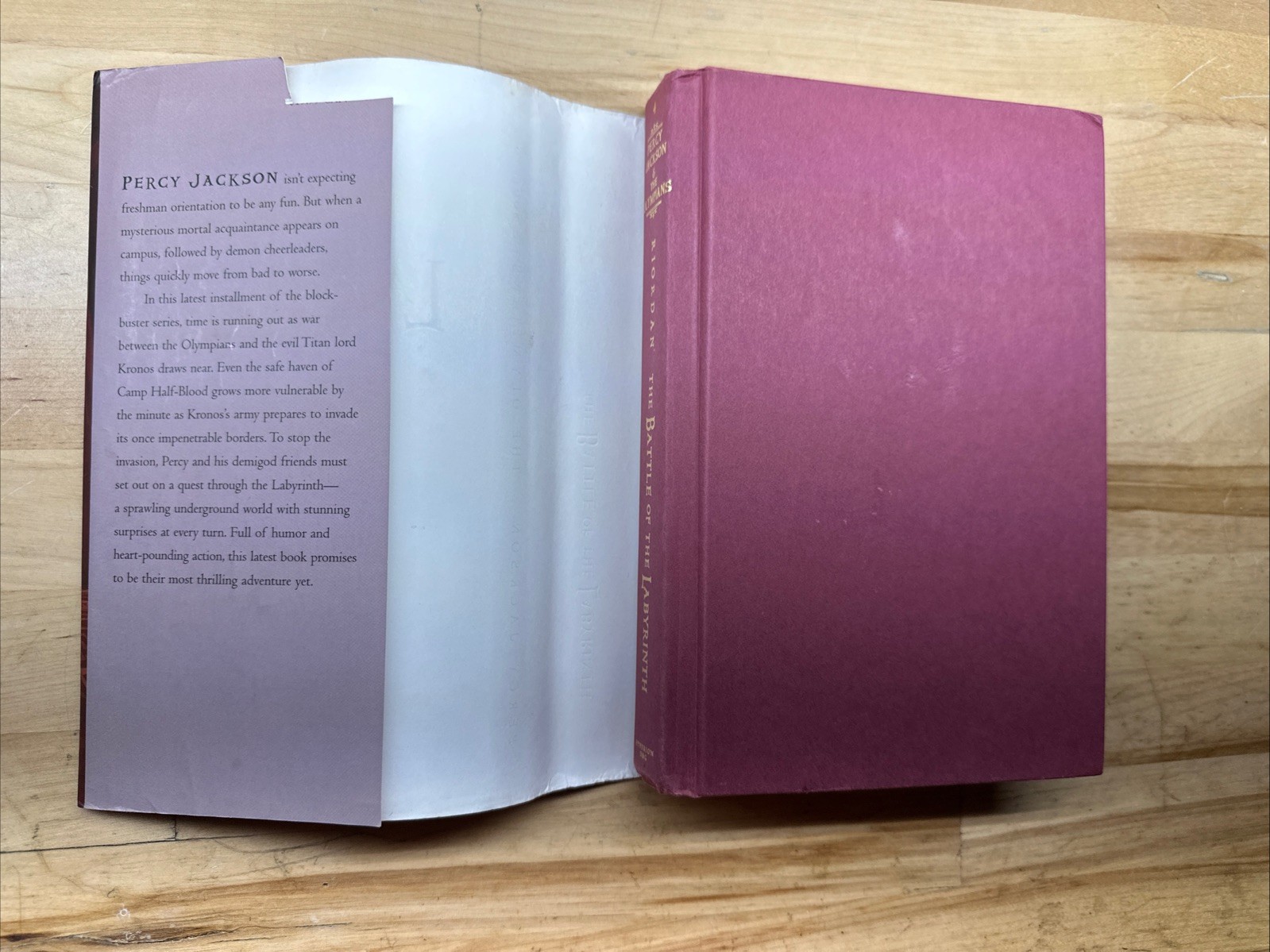 “The Battle Of The Labyrinth” Hardcover Book-Rick Riordan First Edition Signed