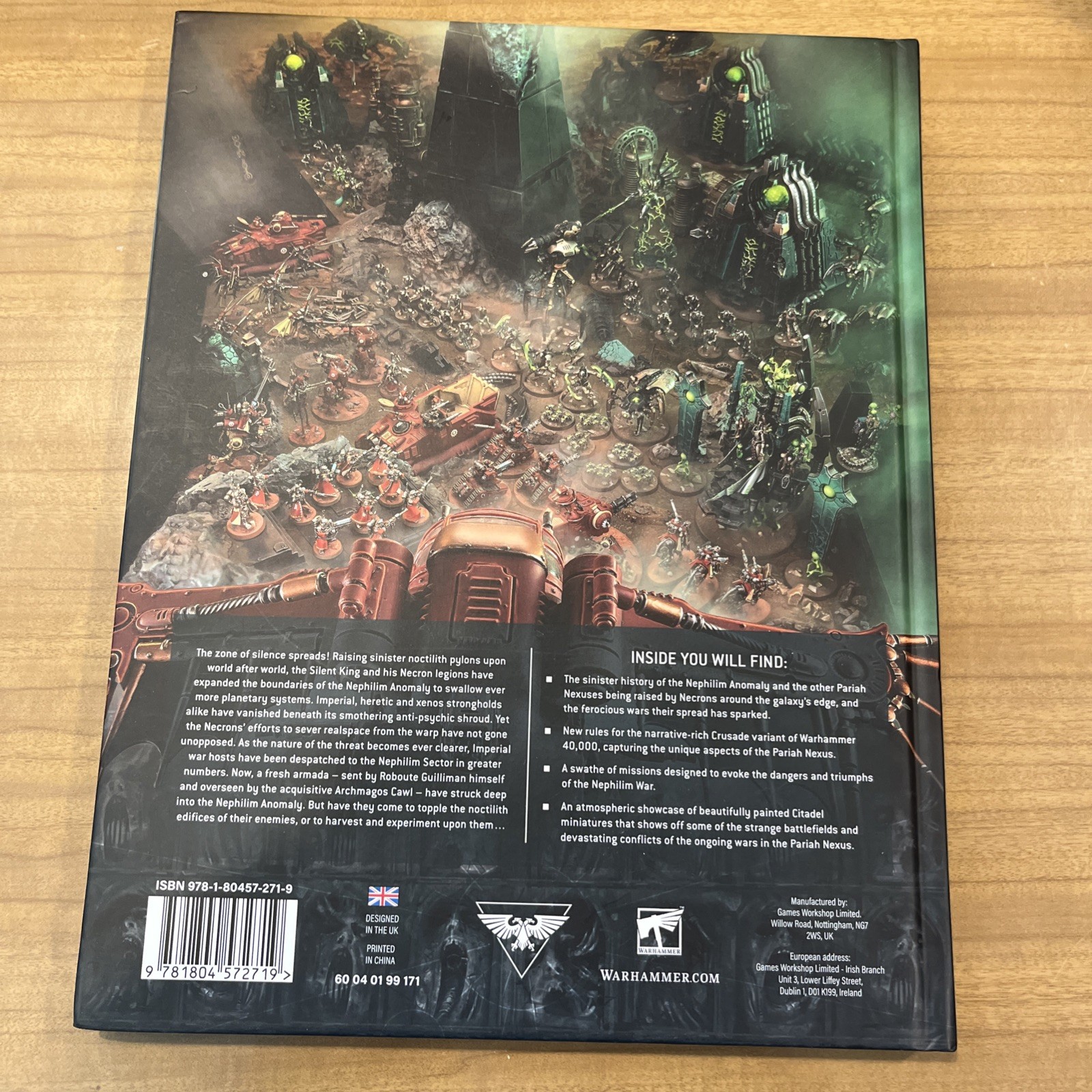 Warhammer 40,000 lot of 9 Hardcover books, Crusade, Horus, Roleplay, Codex.