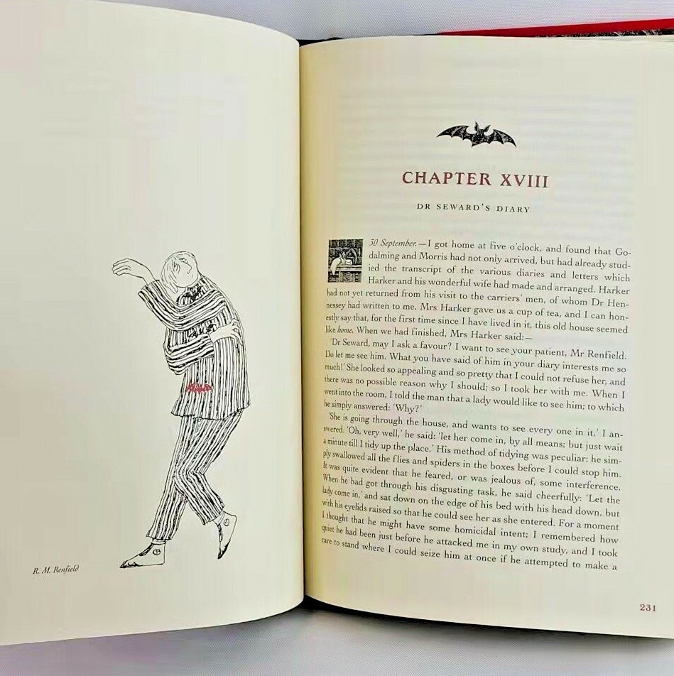 DRACULA by Bram Stoker Deluxe Flannel Bound Illustrated Collectible Edition NEW