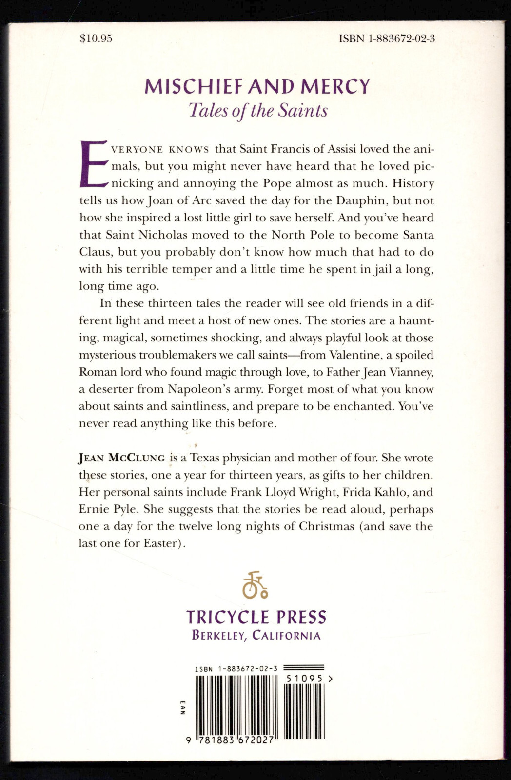 Mischief and Mercy: Tales of the Saints by Jean McClung