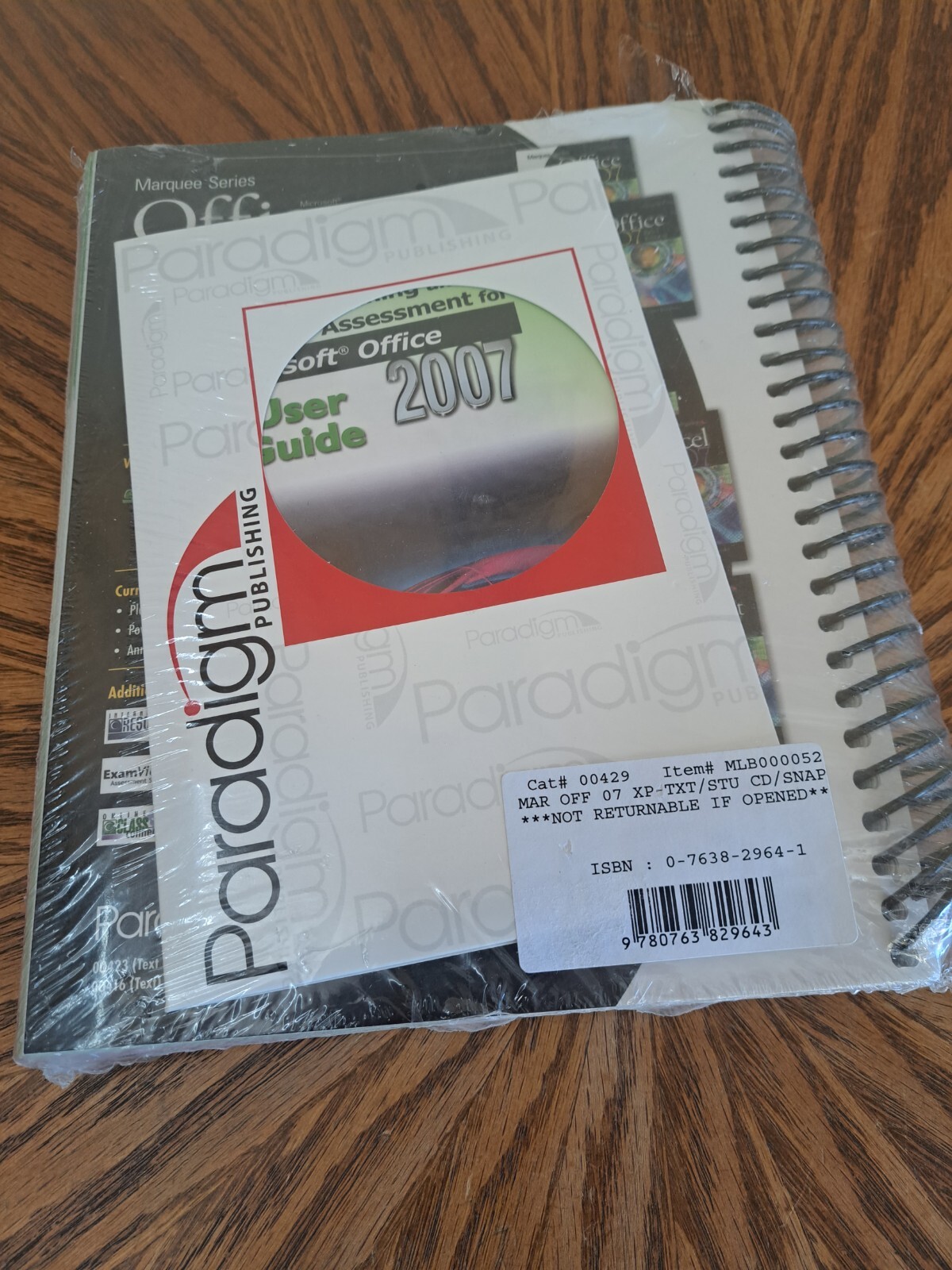 SNAP TRAINING AND ASSESSMENT FOR MICROSOFT OFFICE 2007 By Paradigm Publishing