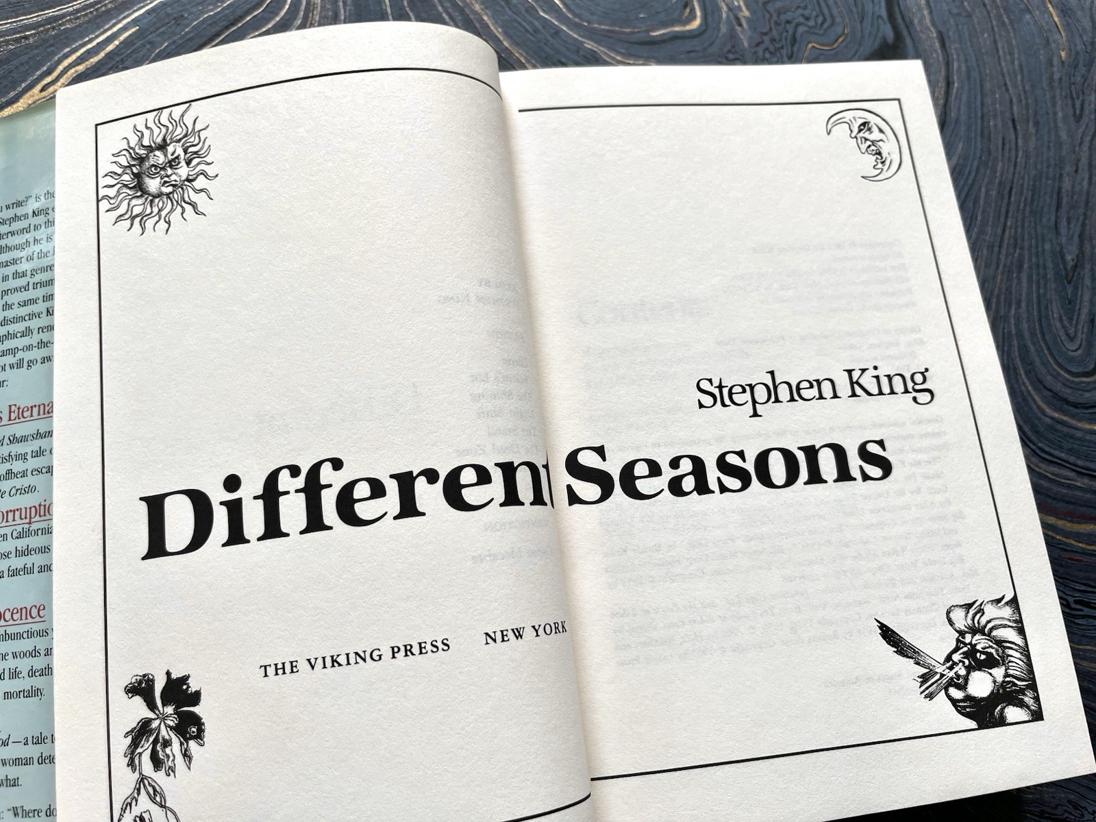 DIFFERENT SEASONS ~ STEPHEN KING (1982, Viking) HC/DJ VG Bce Vintage Horror
