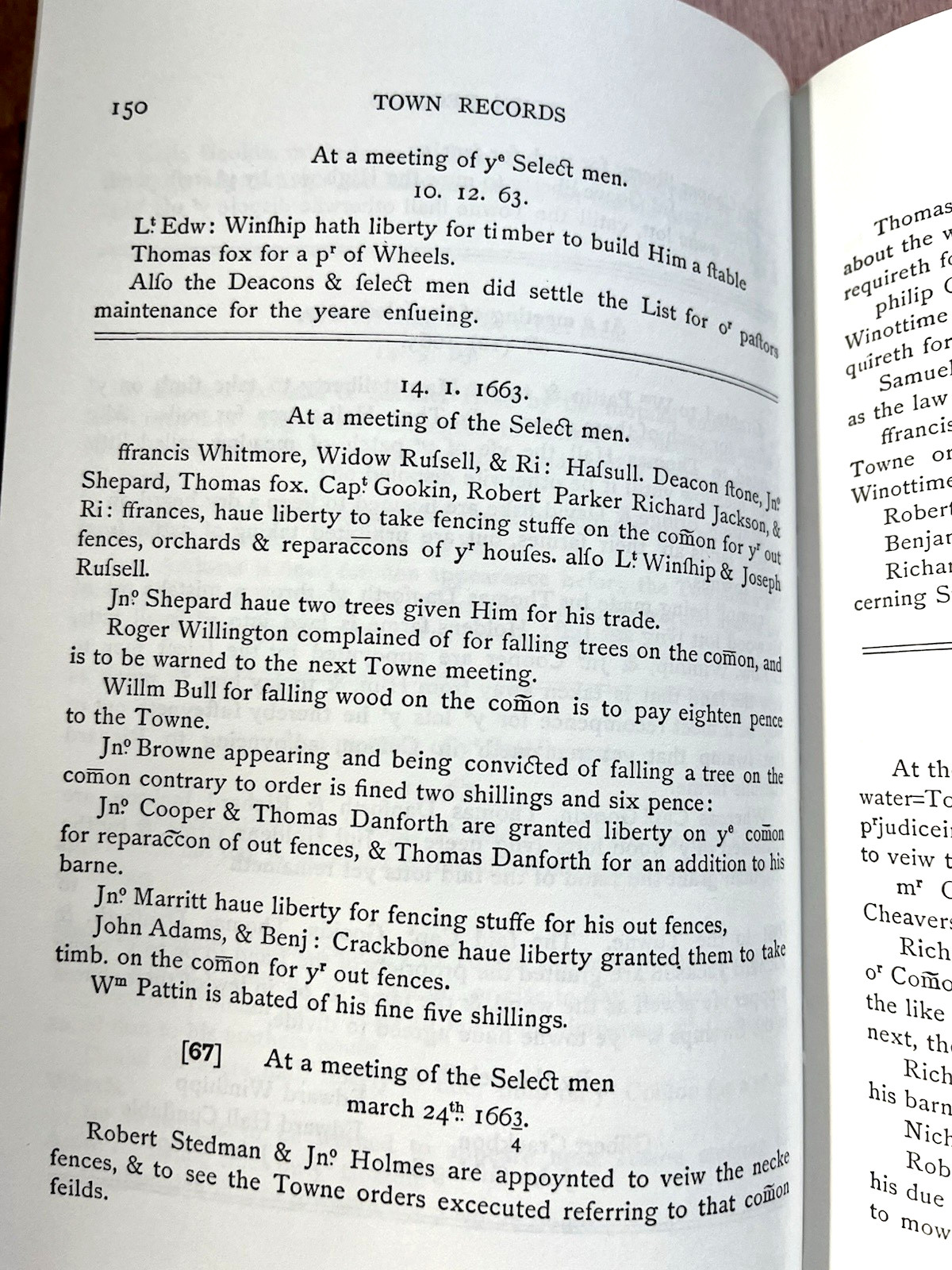 Records of the Town Cambridge Massachusetts 1630-1703 (1901 HC) Like New