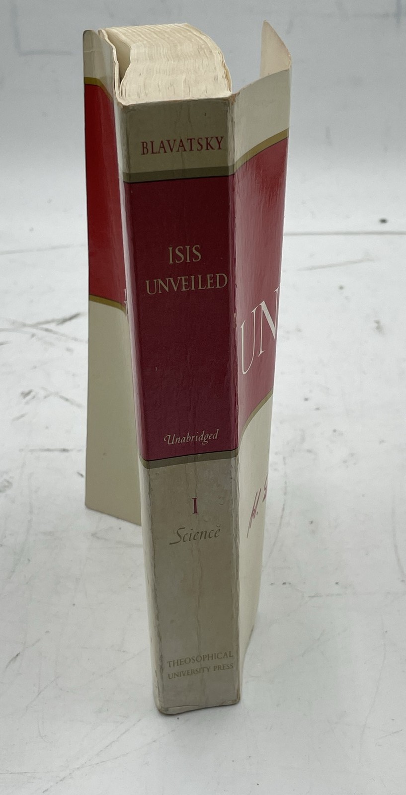 Isis Unveiled H.P. Blavatsky Theosophical University Press Paperback