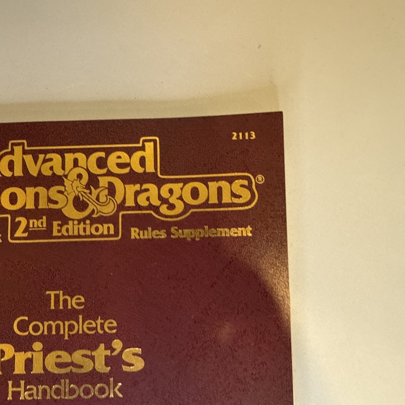 Advanced Dungeons & Dragons 2nd Ed Complete Priests Handbook 2113 SC RPG TSR