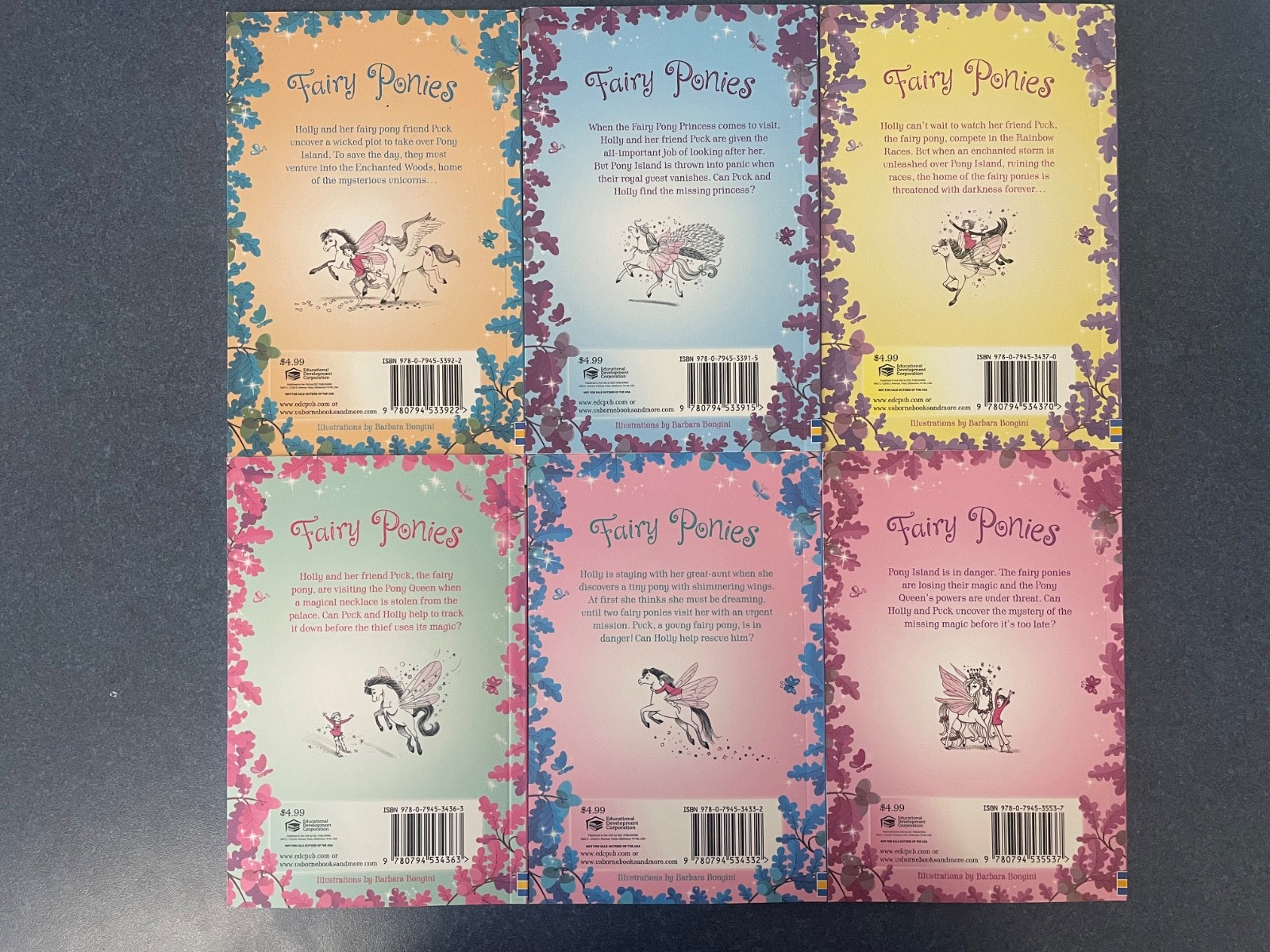Lot of 6 Fairy Ponies # 1-6 PB Books by Zanna Davidson Brand New condition
