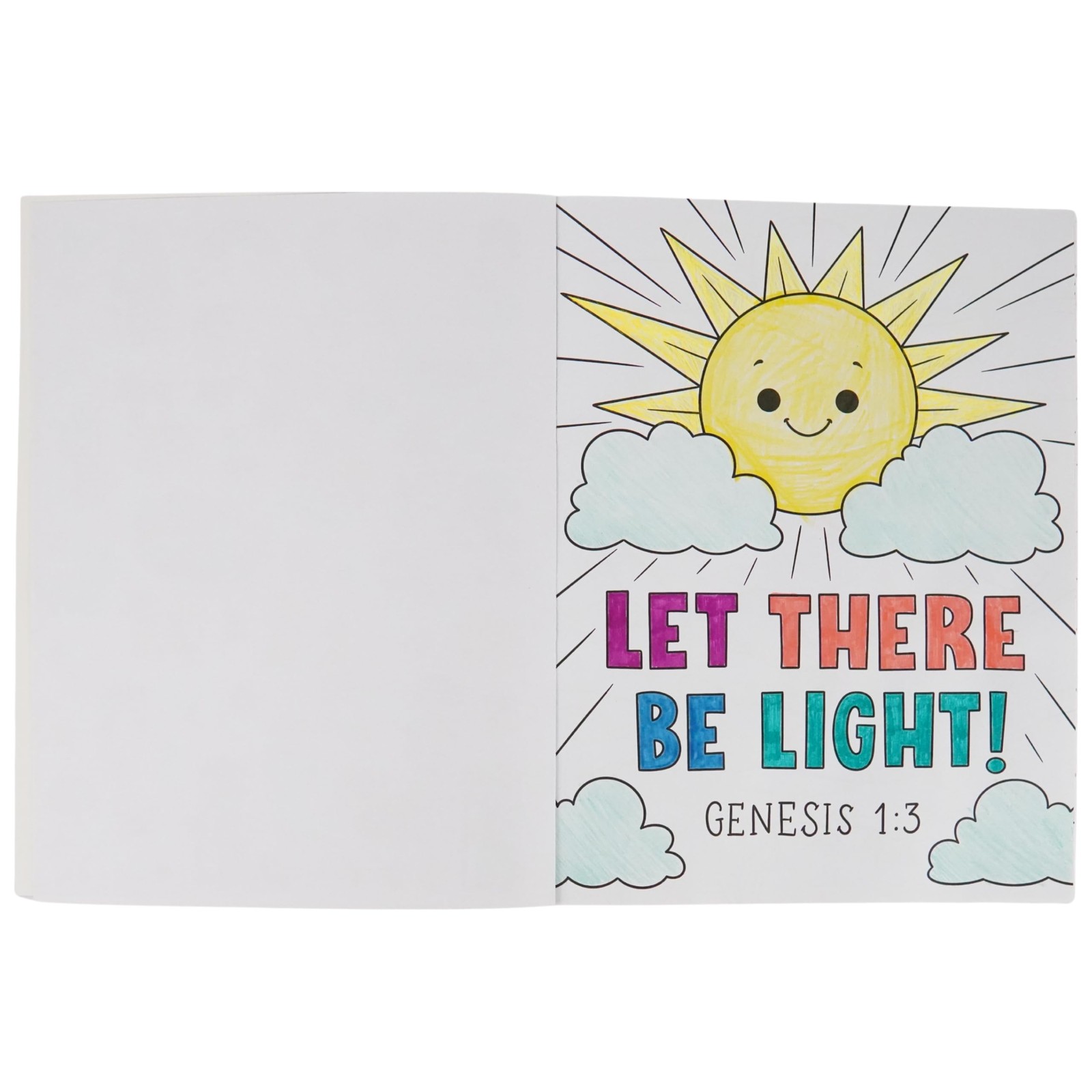 Bible Coloring Book With Stickers (Little Sunbeams) 128 Perforated Pull Out