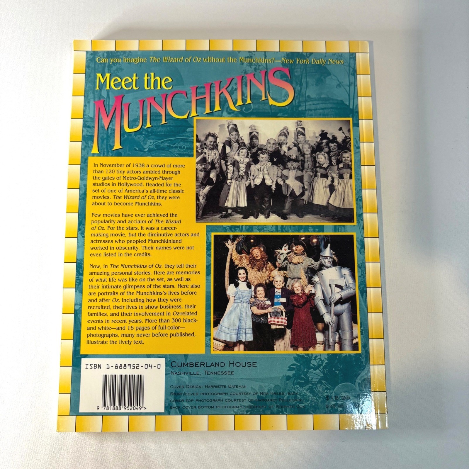 The Munchkins of Oz Stephen Cox Wizard of Oz Film History Book ISBN 1888952040