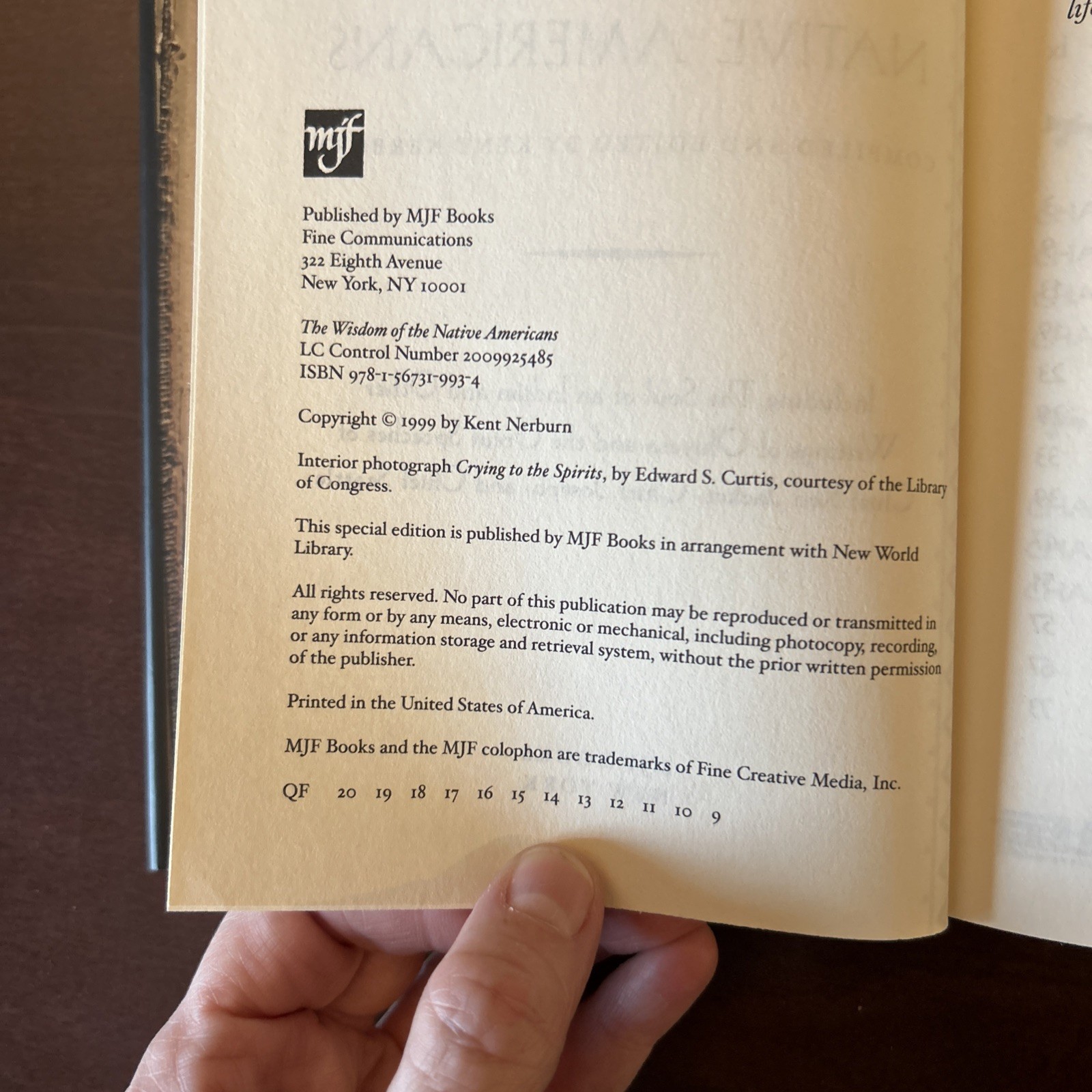 The Wisdom of The Native Americans:Kent Nerburn 1999 HCDJ, Beautiful Book