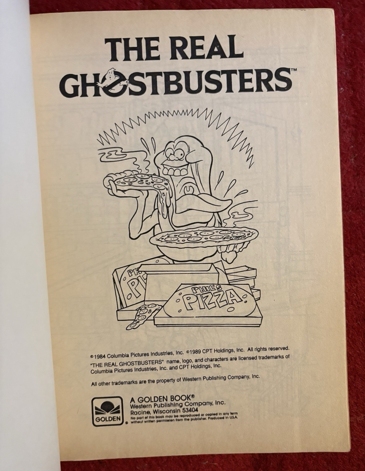 The Real Ghostbusters Giant Coloring Book Golden 1989 Vintage uncolored