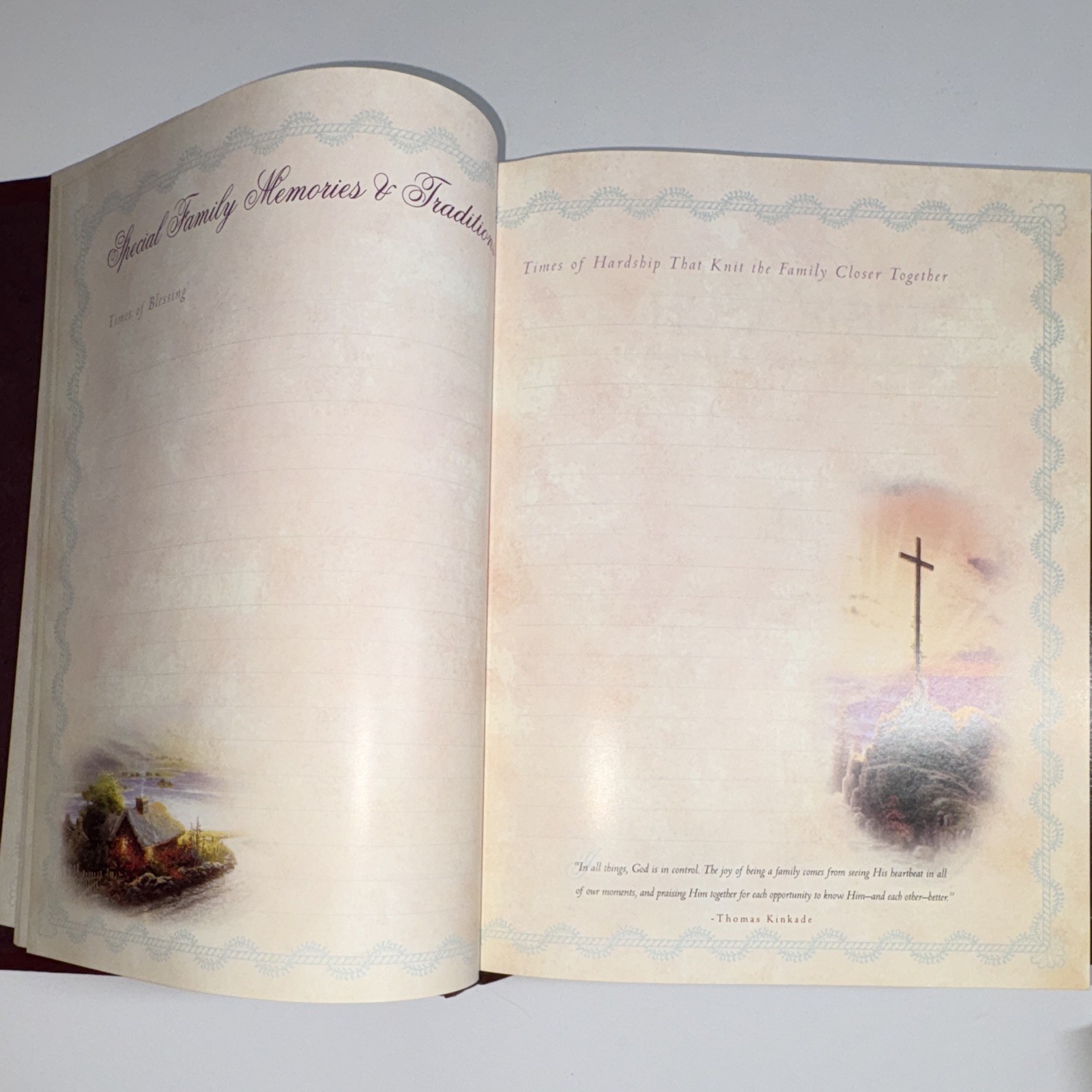 Thomas Kinkade Holy Bible Lighting the Way Home NKJV Red Letter Hardcover