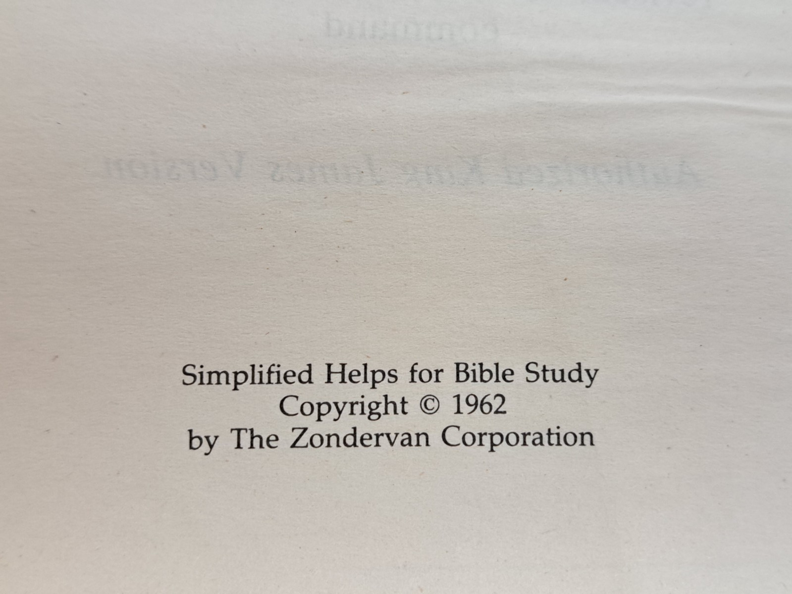 Holy Bible KJV Words of Christ in Red References, Bonded Leather, 1962 Zondervan